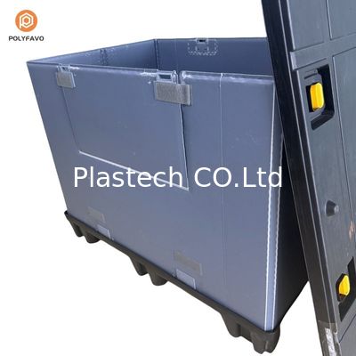 パーソナライズされた貯蔵と包装のための青色折りたたむプラスチック袖パレットボックス