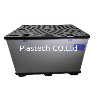 1600x1145x1067mm スリーブ包装、パレット積み重ね可能なプラスチック製輸送コンテナ