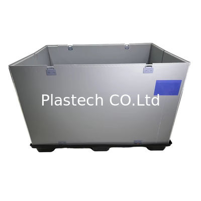 1600x1145x1067mm スリーブ包装、パレット積み重ね可能なプラスチック製輸送コンテナ