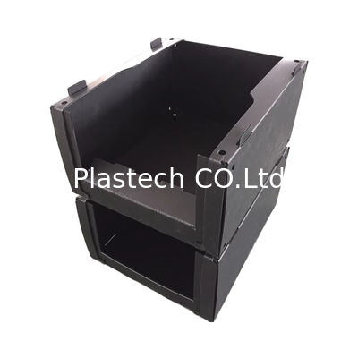 カスタマイズされたサイズ ターンオーバー ボックス 積み重ねられるピックビン プラスチック 倉庫部品 ボックス 標識板 簡単に識別
