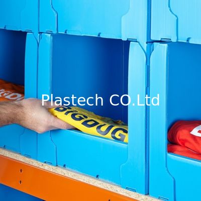 カスタマイズされたサイズ ターンオーバー ボックス 積み重ねられるピックビン プラスチック 倉庫部品 ボックス 標識板 簡単に識別