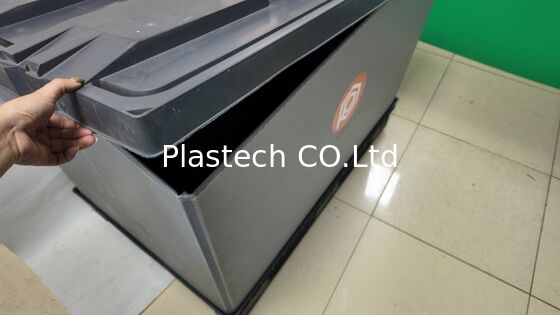 折りたたむパレットボックス 1200x800mm PP ハニーコム折りたたむ容器 4 方向入口 防腐 無料 自動食品物流向け 返品可能