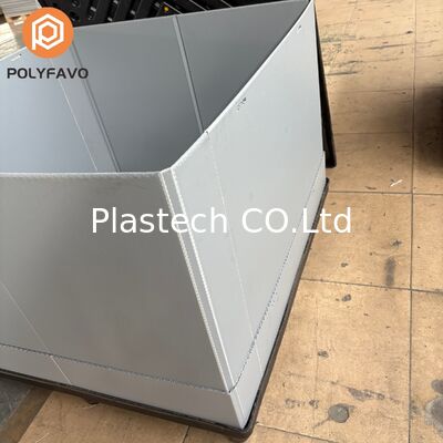 積載量 500kg 輸送用段ボール箱 1220 * 1140* 900 mm プラスチック保管コンテナ PP ハニカムパネル スリーブボックス