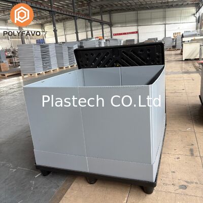 積載量 500kg 輸送用段ボール箱 1220 * 1140* 900 mm プラスチック保管コンテナ PP ハニカムパネル スリーブボックス