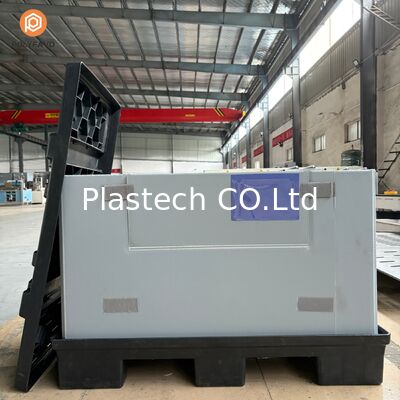 折りたたみ式プラスチックコンテナ 1200x1000 段ボールスリーブボード ユーロパレットボックス