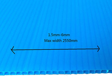 波形Corflute PP -板床の保護プラスチック青い2mm 3mm